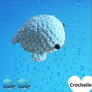 Custom Crochet Whale Amigurumi-w/wo keychain